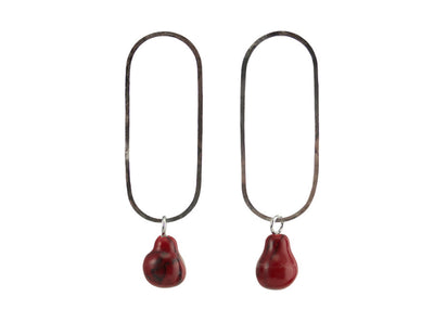 Red Bauble Earrings