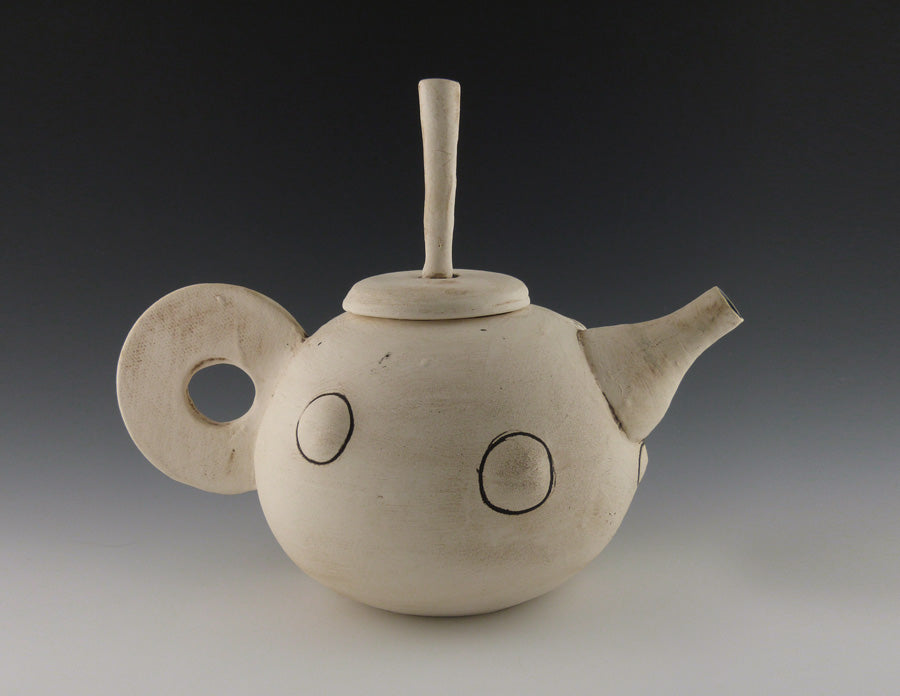 Handmade Ceramic Teapot, Pottery Teapot, Minimal Stoneware Teapot