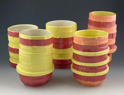 CubistWare Striped Cups
