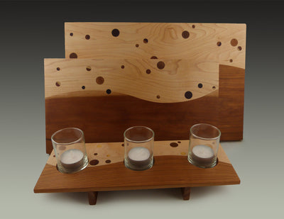 Wood Serving Set, solar system