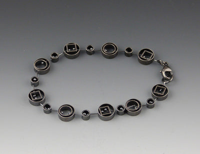 Slice oxidized bracelet