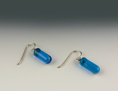 Barre Candy Earrings, Aqua
