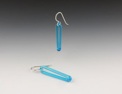 Eclipse Earrings, Cyan