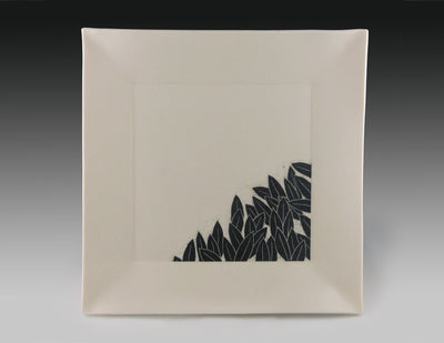 Leaves square plate