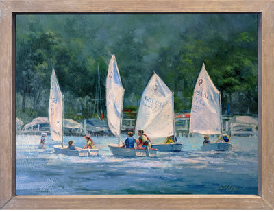Fun on the Water, framed
