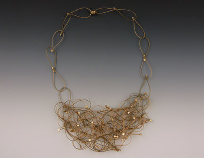 Nest Necklace, Gold/Gold