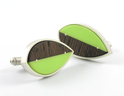 Leaf cufflinks,