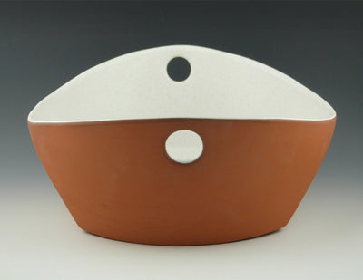 Handled Serving Bowl end view