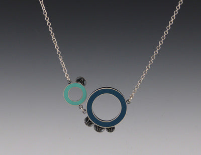 2-Circle Long Chain Necklace